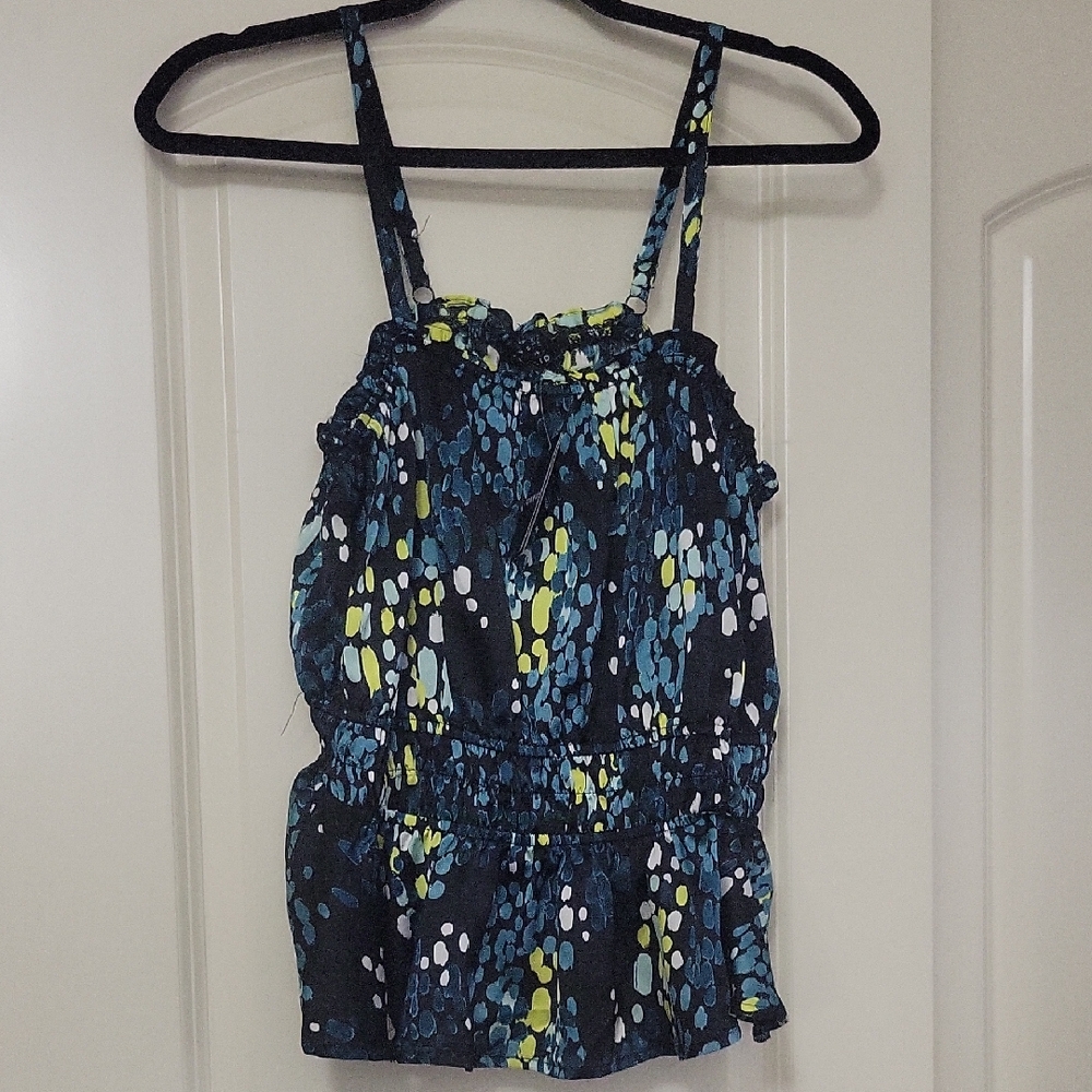 Torrid Black and Blue Patterned Camisole